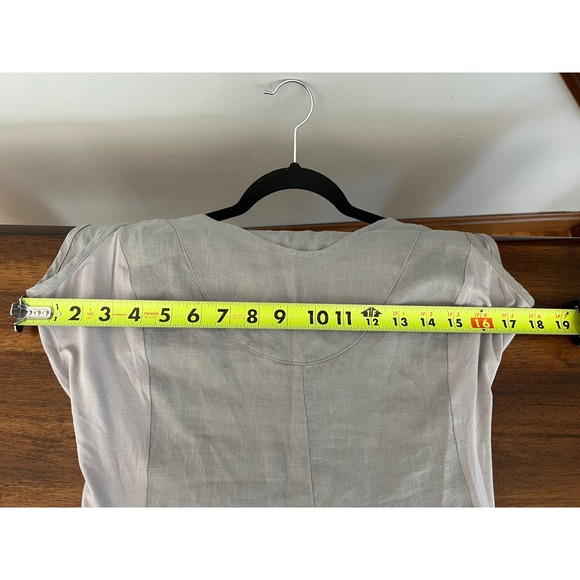 For Cynthia dress. Sleeveless linen-blend dress‎ with pockets. Lagenlook style - Picture 8 of 8